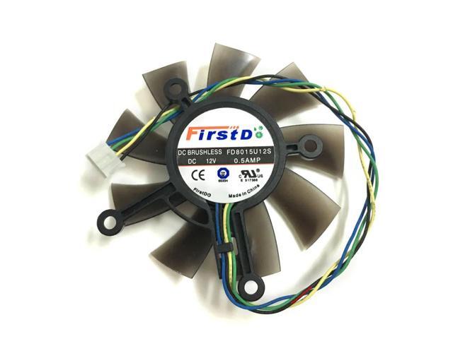 The FD8015U12S 0.5A GPU cooler with a 75mm fan is suitable for cooling EAH5830/8600/9800 GTS 450/460 HD7850 GTX750 GTX750ti graphics cards.