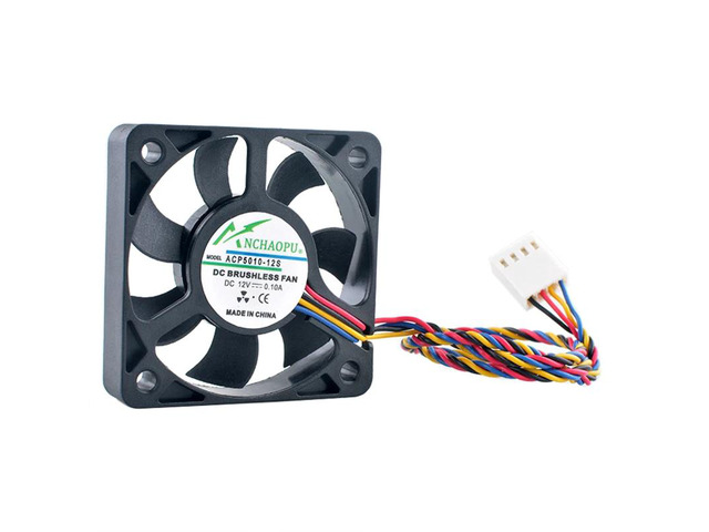 ACP5010-12S 5cm 50mm fan 50x50x10mm 5010 DC12V 0.10A 6000rpm 4pin Quiet cooling