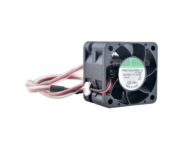 4cm (40mm) Dual Ball Bearing Cooling Fan PMD1204PQB1-A DC12V 4.0W 2-pin 1U/2U Power Supply 40x40x28mm
