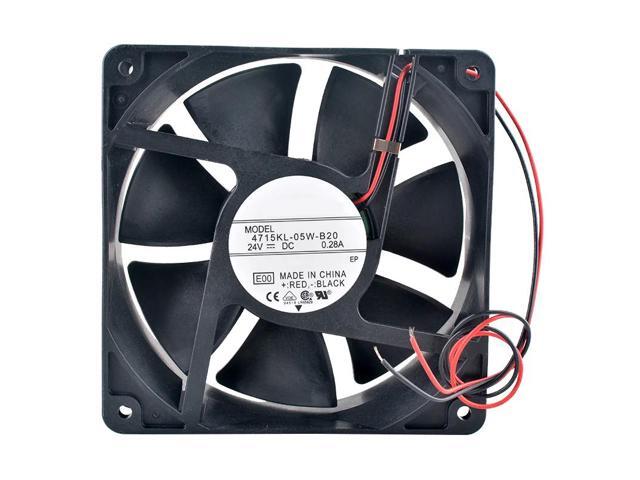 4715KL-05W-B20 12cm (120mm) Fan 120x120x38mm DC24V 0.28A 2-pin Dual Ball Bearing Axial Fan Inverter Cooling Fan
