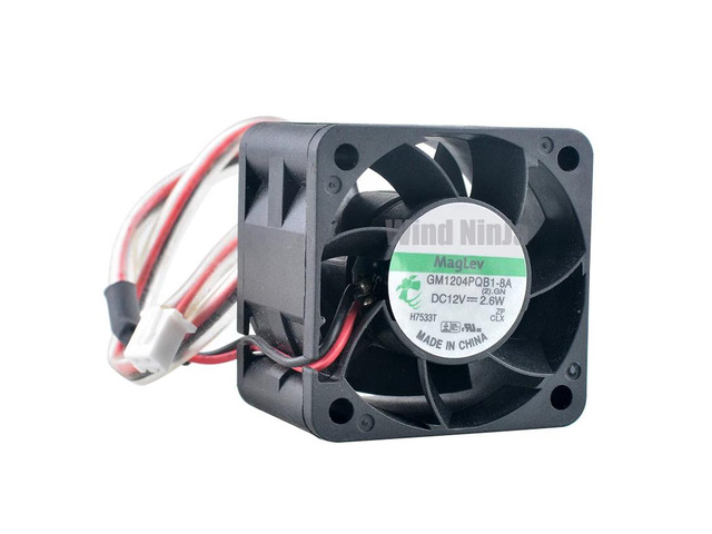 4cm (40mm) Dual Ball Bearing Cooling Fan GM1204PQB1-8A DC12V 2.6W 2-pin 1U/2U Power Supply 40x40x28mm
