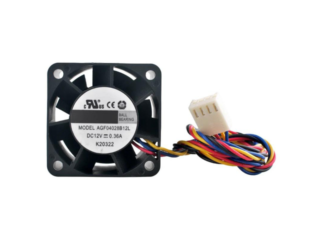 2pcsAGF04028B12L 40mm fan 40x40x28mm DC12V 0.36A 4-pin Dual ball bearing axial flow fan cooling fan for 1U2U power supply