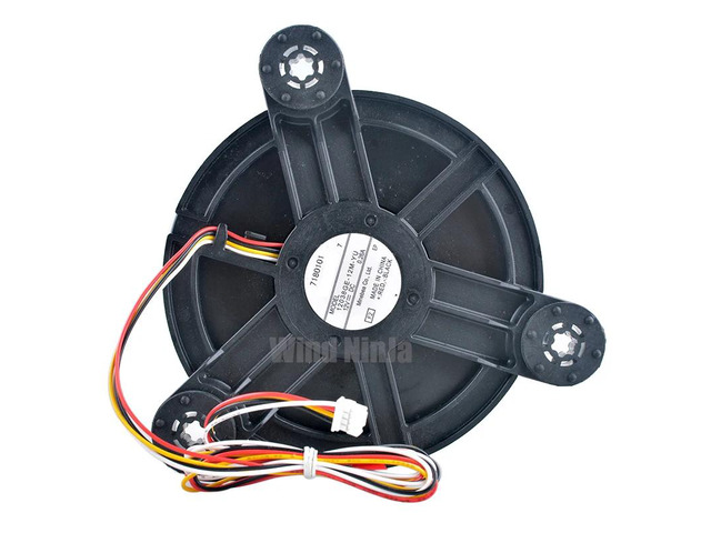 12038GE-12M-YU 12cm x 120mm blower, DC12V 0.26A centrifugal fan, suitable for refrigerator freezer compartment cooling.