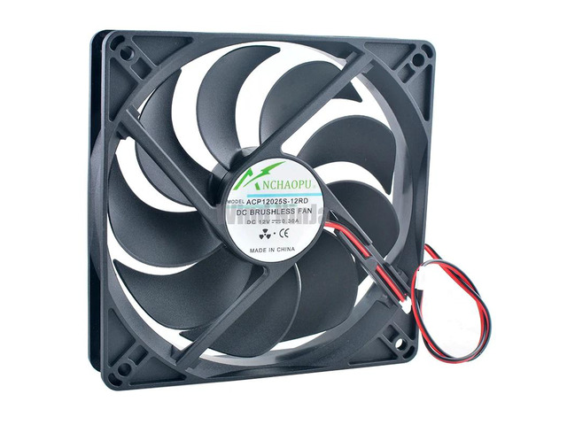 ACP12025S 12cm 120mm fan 120x120x25mm DC12V 0.30A 2000rpm cooling fan for chassi