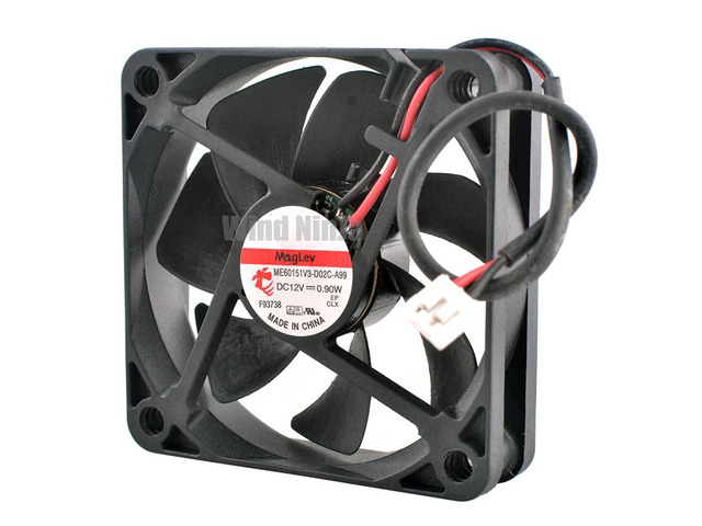 ME60151V3-D02C-A99 6cm/60mm (60x60x15mm) DC12V 0.90W 2-pin Projector Power Supply with Silent Cooling Fan