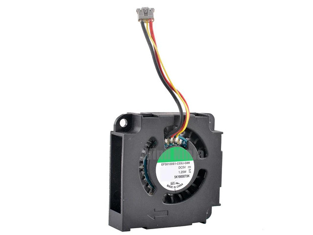 35mm blower, 3.5cm EF35100S1-C03U-G99, mini centrifugal cooling fan, DC5V 1.25W, suitable for motherboards, IPCs, and projectors (35x35x10mm).