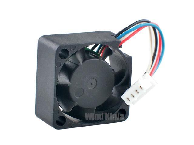 17mm AD01705HX087G00 Miniature Axial Fan, 1.7cm (17x17x8mm), DC5V 0.10A, 4-pin PWM, Miniature Device Cooling Fan.