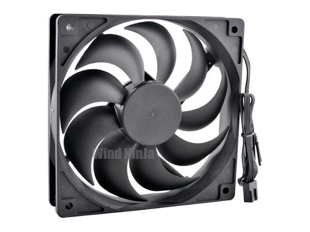 DF1202512B2UN 12cm x 120mm x 25mm Cooling Fan, 12V 0.37A 4.44W, 4-pin 3000RPM, Dual Ball Bearing, Suitable for Prestige P100 PCs