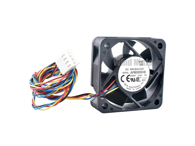 AFB0505HB 5cm 50mm Fan (50x50x15mm), DC5V 0.45A, 4-pin dual ball bearing cooling fan, suitable for miniature device chassis.