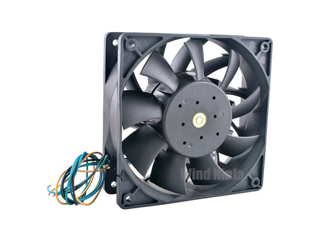 12cm (120mm) High-Speed Cooling Fan FD1238B24W3-63 DC24V 26.40W 4-Pin Dual Ball Bearing 120x120x38mm, suitable for inverters