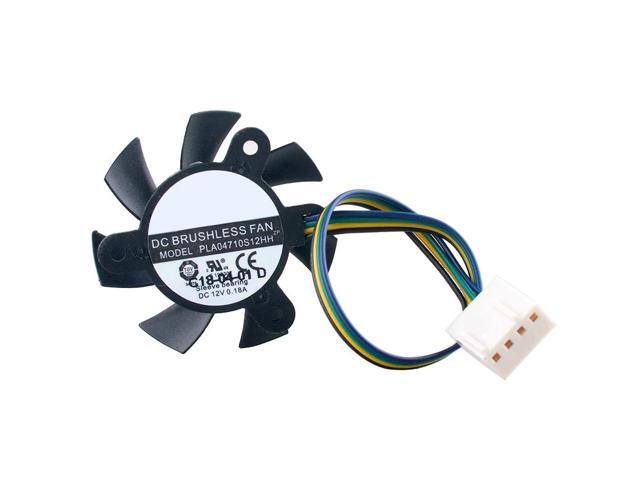 PLA04710S12HH 37mm diameter 25x25x25mm hole spacing DC12V 0.18A 4-pin industrial computer CPU/GPU cooling fan