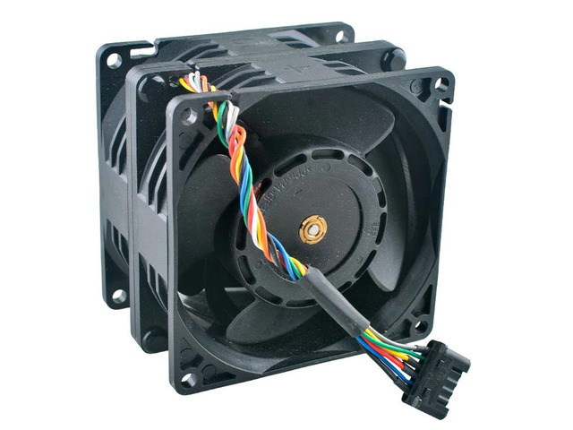 80mm Axial Flow Fan 80x80x56mm DC12V 2.30A 6-PIN 28W 90CFM DPFB0856B2U for Server Cooling - 022897-002 HWHG2701258-2