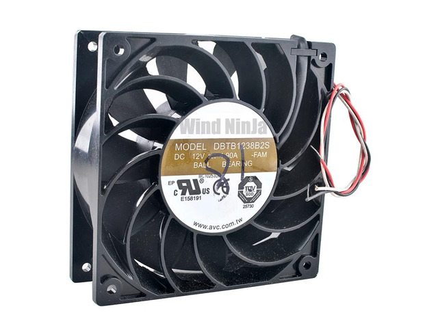 DBTB1238B2S 12cm 120mm fan 120x120x38mm DC12V 4.90A Aluminum cooling fan for server chassis engine