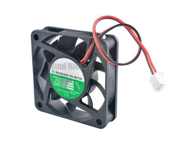 (10pcs) 6cm 60mm 6015 DC24V 0.09A 2pin Cooling Fan for Inverter Constant Current Transformer Power Supply 60x60x15mm Brand