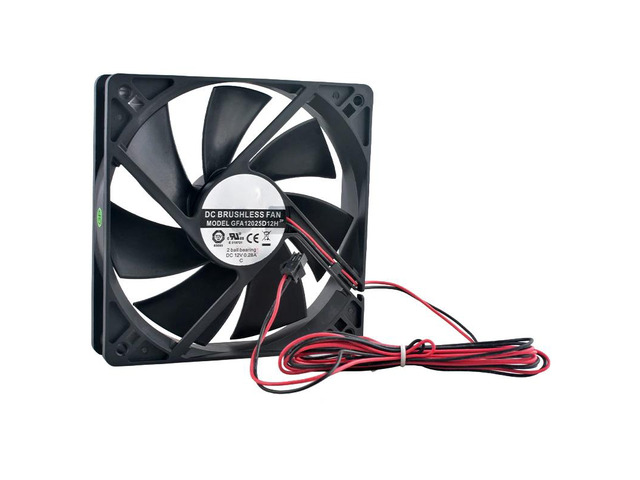 (2pcs) GFA12025D12H 120mm Dual Ball Bearing Cooling Fan DC12V 0.28A 120x120x25mm for Power Supply