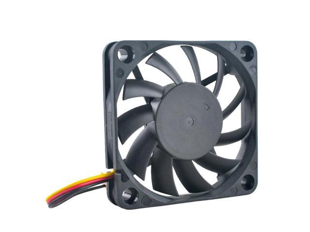 (2pcs) PLA06010S12L 6cm Quiet Cooling Fan 60mm X 10mm DC12V 0.11A 3-Pin RPM Monitoring CPU Chassis Fan for Desktop Computers