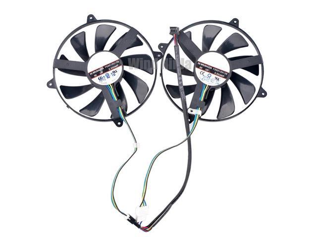 FD9015U12D 4-pin 12V 0.55A Sapphire Graphics Card Cooling Fan - Desktop Computer Cooling Fan