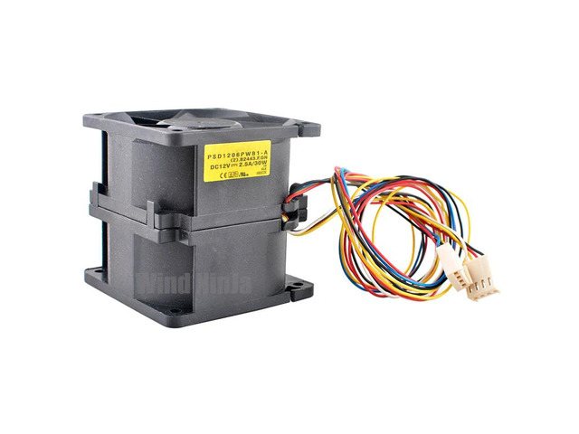 PSD1206PWB1-A 6cm 60mm fan 60x60x60mm DC12V 2.50A 30W 4pin Dual ball bearing cooling fan for automotive server PC