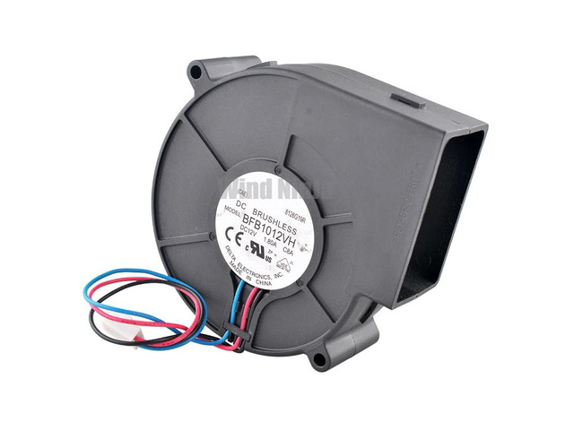 (2 units) BFB1012VH 97mm High-Speed Centrifugal Blower 9.7cm X 94mm X 33mm DC12V 1.80A 4500rpm Server Rack Cooling Fan