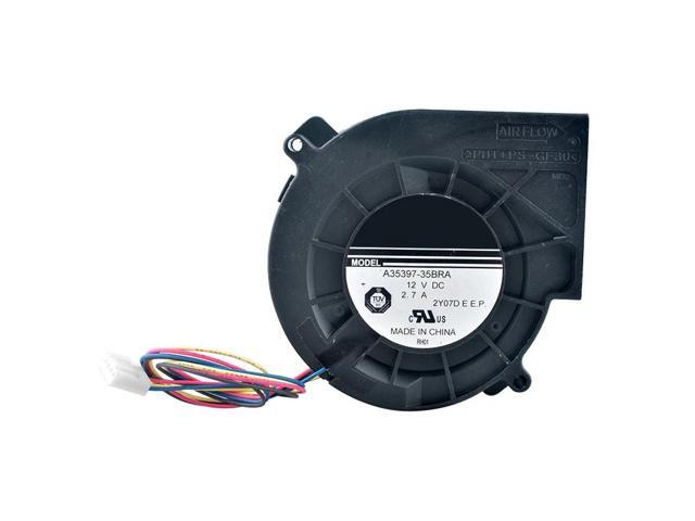 Centrifugal Cooling Fan for Cabinet, A35397-35BRA, 9.7cm, 97mm, 97x94x33mm, DC12V, 2.70A, 4Pin