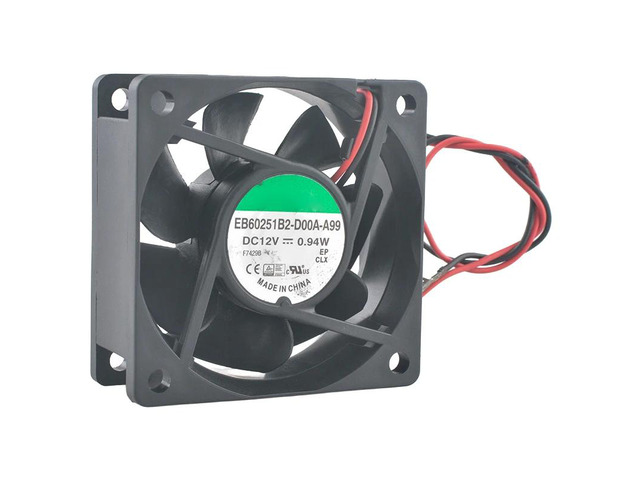 (2pcs)EB60251B2-D00A-A99 6cm 60mm fan 60x60x25mm DC12V 0.94W Ball bearing axial flow fan cooling fan for power supply