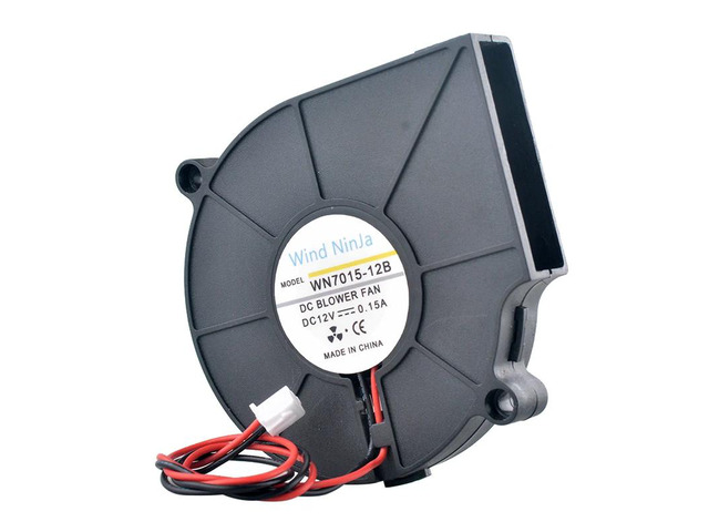 WN7015-12B 7.5cm 75mm 75x75x15mm DC12V 0.15A 3500rpm 2-pin Double ball bearing centrifugal fan cooling fan for printers