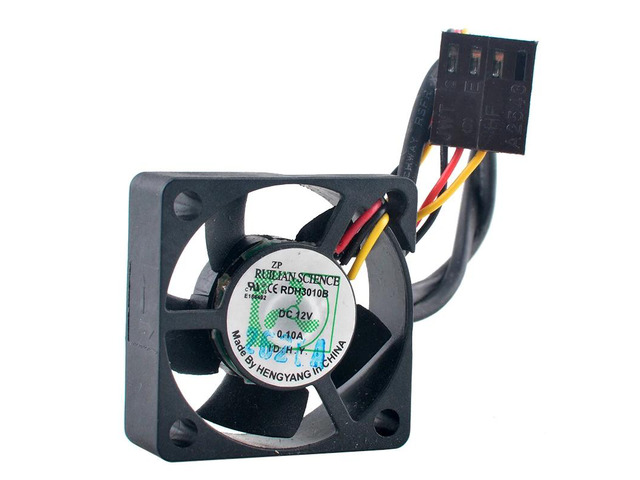 RDH3010B 30mm X 3cm Quiet Cooling Fan - Double Ball Bearing DC12V 0.10A CPU Motherboard Cooling Fan 30x30x10mm