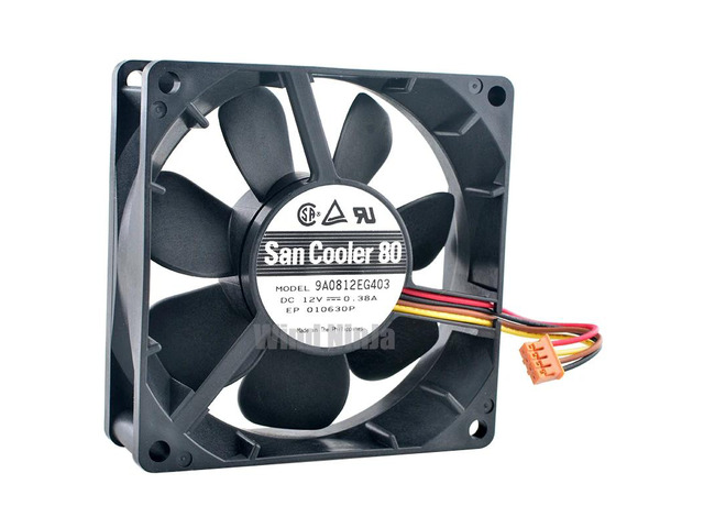 9A0812EG403 8cm 80mm fan 80x80x25mm DC12V 0.38A 4Pin Dual ball bearing cooling fan for server power frequency converter