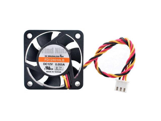 (2 units) FD124010LB Mini Cooling Fan 4cm x 40mm (40x40x10mm) DC12V 0.055A 4200rpm Ball Bearing, suitable for micro device power supplies