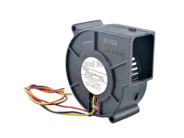 (2 units) 75mm high-speed blower, 75x75x30mm, DC12V, 0.78A, 3-pin dual ball bearing projector cooling fan.