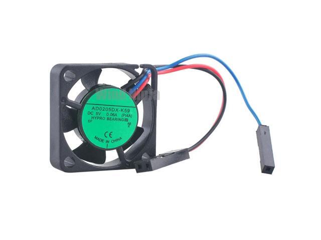 AD0205DX-K59 PI4A 2.5cm 25mm Fan (25x25x6mm), DC5V 0.06A Miniature Cooling Fan, suitable for Raspberry Pi Routers.