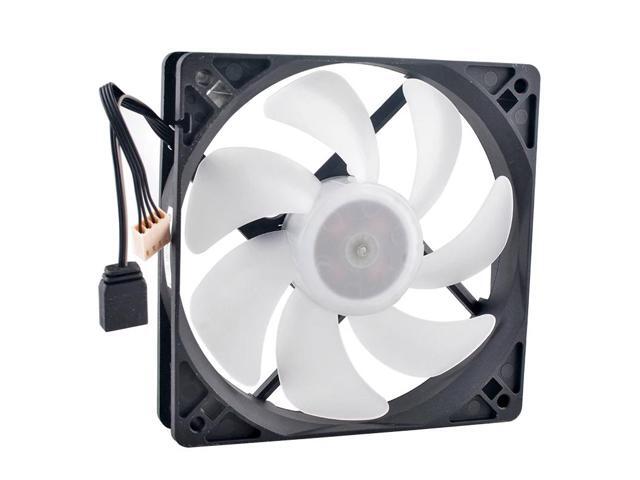 12cm (120mm) cooling fan, dimensions 120x120x25mm, DC 12V, 0.50A, 4-pin, ARGB lighting, PLA12025S12HH-LV, suitable for 16-inch high-performance.