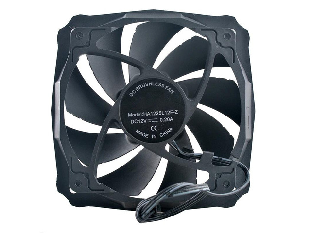 HA1225L12F-Z 92mm 120mm 120x120x25mm DC12V 0.20A 3-pin Silent CPU Cooling Fan for Chassis (Compatible with 92mm and 120mm)
