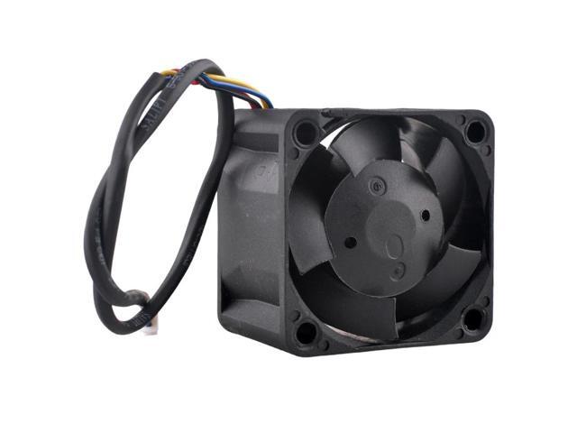 DB04028B12U High-Speed Cooling Fan, 4cm (40mm x 40x28mm), DC12V, 0.66A, 4-pin dual ball bearing, 13000rpm, suitable for 1U/2U power supplies.
