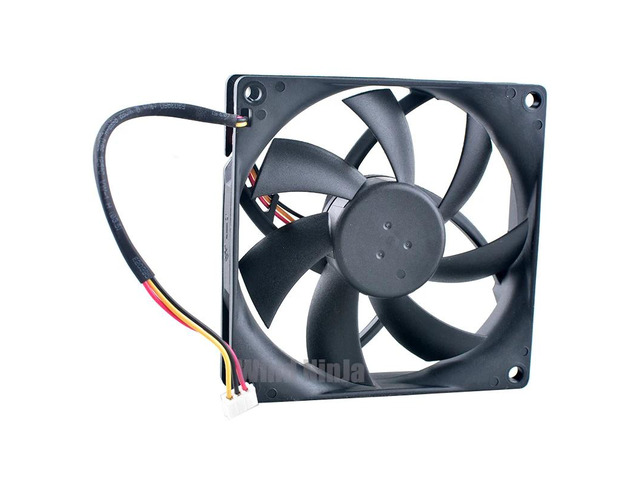 (2 units) MGT9212LB-R20 Dual Ball Bearing Cooling Fan, 9.2cm x 20mm, DC12V 0.16A, 3-pin, 2000 RPM, suitable for chassis, CPU, and power supply.