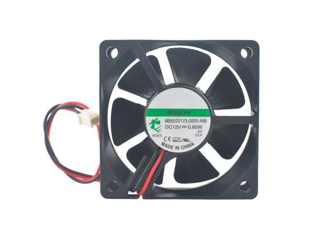 (2 units) MB60201V3-0000-A99 6cm (60mm) Cooling Fan 60x60x20mm DC12V 0.6W 2-pin 3000rpm Silent Power Supply Cooling Fan