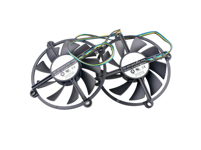 Cooling Fan - PLA08015B12HH DC12V 0.35A 4-pin, compatible with GTX260 and GTX250 graphics cards, enhancing cooling performance.