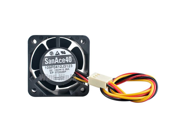 4cm 40mm Cooling Fan 109P0412J3123 DC12V 0.35A 3-Pin Dual Ball Bearing Fan for Server Power Supply 40x40x28mm