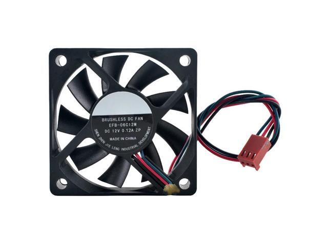 Quiet Cooling 6cm EFB-06C12M 60mm Fan 60x60x15mm DC12V 0.12A 3-Pin Chassis CPU Fan for Computer Hardware