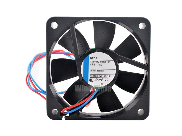 6cm (60mm) cooling fan, dimensions 60x60x15mm, DC 12V, 83mA, 1W, 4000rpm, suitable for chassis power inverters - silent operation.
