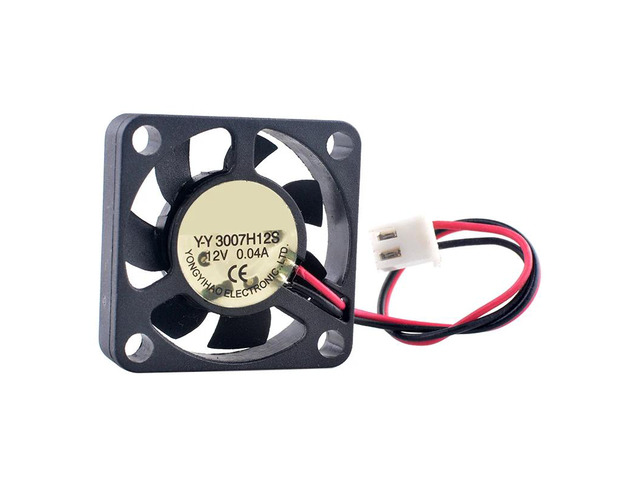 YY 3007H12S 3cm 30mm Fan (30x30x7mm), DC12V 0.04A, Ultra-Quiet Cooling Fan, suitable for small devices such as Raspberry Pi.