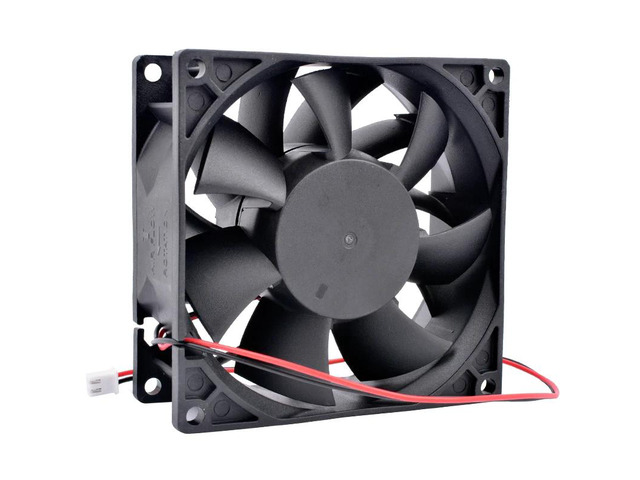 92x92x38mm High-Speed Cooling Fan ACP9238-24B 92mm DC24V 0.75A Dual Ball Bearing Fan with 2-Pin Connector, Suitable for Chassis, CPU, and Power Supply