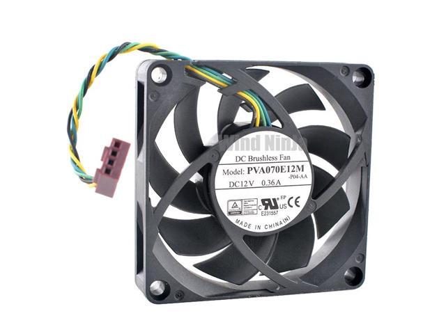 PVA070E12M 7cm 70mm fan 70x70x15mm DC12V 0.36A 4pin 6500rpm cooling fan for chassis CPU