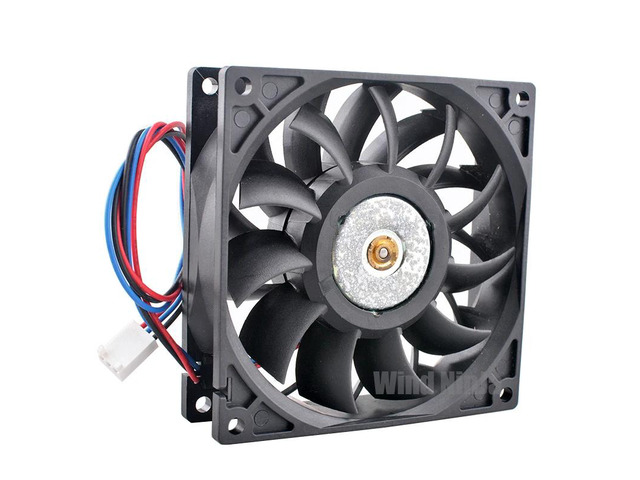 FFB0912VH High-Speed Cooling Fan, 92mm, Dual Ball Bearing, 5000rpm, DC12V, 0.90A, 3-Pin Chassis CPU Server Fan, 9.2cm, 92x92x25mm