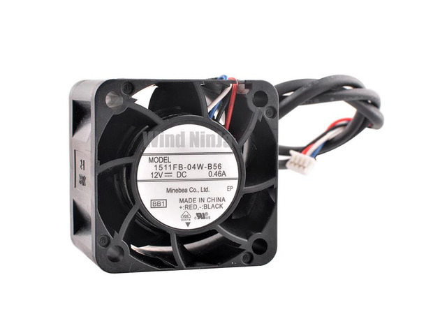 1511FB-04W-B56 3.8cm 38mm fan 38x38x28mm DC12V 0.46A 4pin double ball bearing cooling fan for server power supply