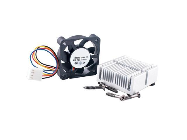 124010-DM1 4cm 40mm Fan (40x40x10mm), DC12V 0.10A 4-pin 6000rpm, Dual Ball Bearing Cooling Fan, suitable for chassis, motherboard, and CPU.