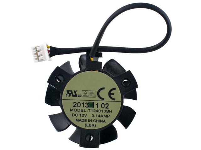 T124010SH diameter 37mm hole spacing 26x26x26mm DC12V 0.14A 3-pin 7000rpm coolin
