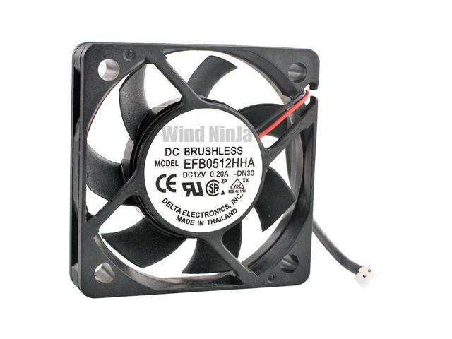 EFB0512HHA 5cm 50mm Fan (50x50x10mm), DC12V 0.20A, Ball Bearing Axial Fan, suitable for power supply, case, and CPU cooling.