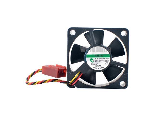 Quiet Micro Cooling Fan MC35101V2-0000-G99 3.5cm 35mm X 10mm DC12V 0.52W 3-Pin Chassis CPU Fan for Computer Hardware
