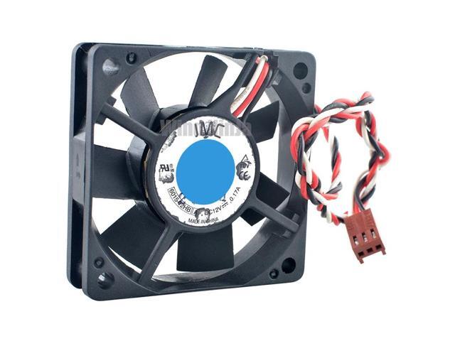 6015-12HB 6cm 60mm fan 60x60x15mm DC12V 0.17A 3pin Dual ball bearing cooling fan for chassis CPU power supply